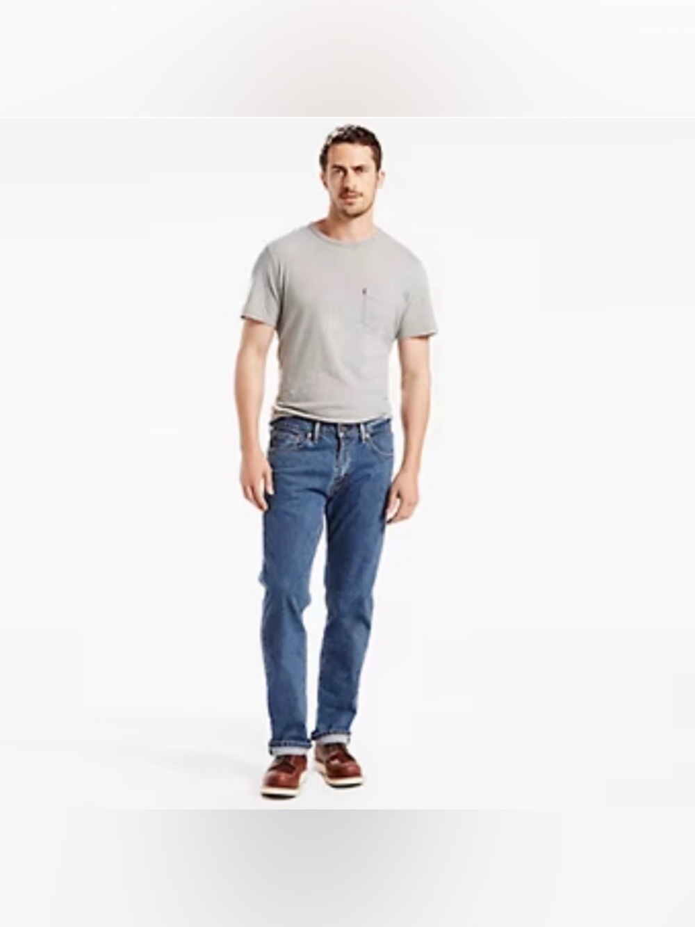 Levi’s Regular Fit Denim Jeans Dark Wash 505 Size 36 x 29